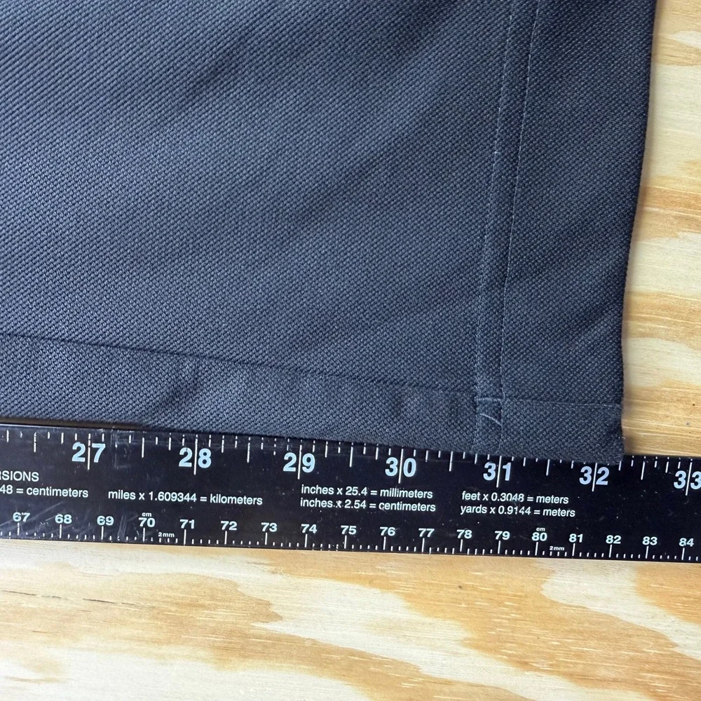 Y2K Baggy Adidas Mens L Black Track Pants 3-Stripe Athletic Trousers